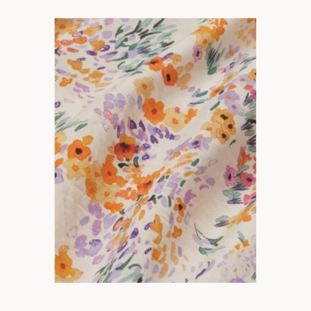 H&M Airy Floral Flowy Long Sleeve Bohemian Babydoll Dress, size Medium - Picture 7 of 7